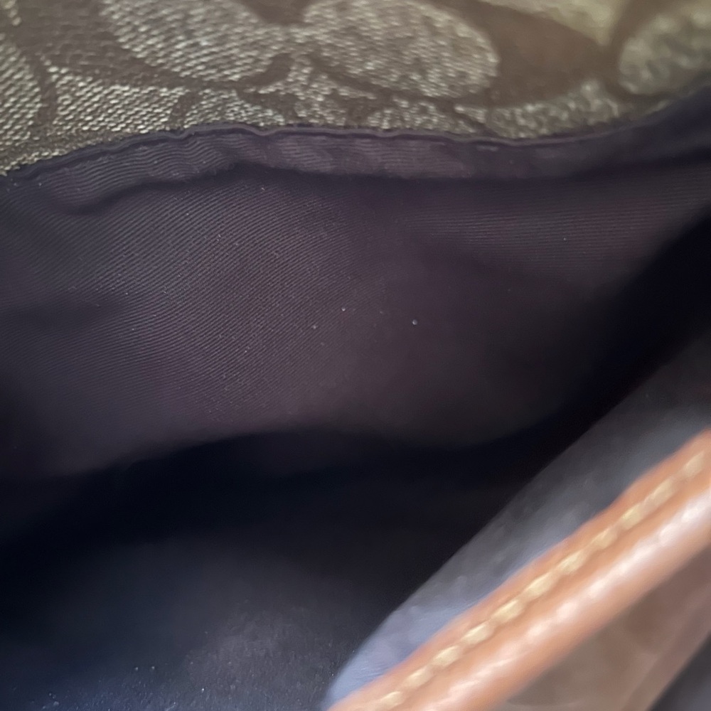 Coach Tan and Brown Signature Crossbody Bag - Picture 4 of 4